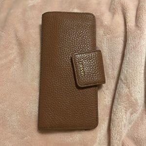 Fossil card wallet brown
